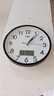 康巴丝（Compas）挂钟 创意时尚时钟 日历石英钟客厅卧室挂表c2855Y 黑色 26cm 实拍图
