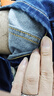 京东京造牛仔裤男秋季直筒裤子男士休闲长裤磨毛加绒加厚深蓝 32码 实拍图