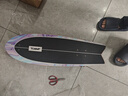 迈卡龙S7陆地冲浪板初学者滑板成人儿童专业刷街代步免蹬地陆冲板大鱼板 S7-32寸紫雾海 实拍图