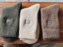 猫人3双装35%羊毛袜子男士袜子男冬季加厚保暖袜男毛圈袜睡眠袜男 实拍图