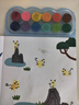 美乐童年指印画颜料儿童创意彩色印泥可水洗手指画册宝宝涂鸦套装幼儿画画 指印画超有趣-热闹的动物园 实拍图