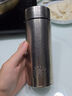 丽贝德商务钛杯保温杯内外纯钛泡茶杯大容量礼盒 皓月银 460ML 实拍图