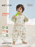 威尔贝鲁（WELLBER）恒温睡袋婴幼儿1-3岁竹棉睡衣秋冬儿童宝宝防踢被厚夹棉 森林2XL 实拍图