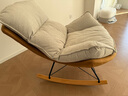 源氏木语布艺蜗牛椅北欧沙发椅现代简约客厅摇椅懒人休闲椅古铜黄 京仓款 实拍图