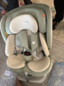 Heekin引领者儿童安全座椅汽车用0-12岁婴儿宝宝车载可坐躺智能通风加热 青提绿-基础版（无智能+单手旋转） 实拍图
