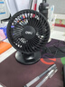得力（deli）USB桌面风扇迷你轻音小电扇家用卧室学生宿舍办公室台式桌面扇台夹扇 黑 实拍图