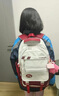 PRUY减负护脊书包大容量高中学生初中生书包女生小学生双肩背包 红配白 长32厚19高46cm 实拍图