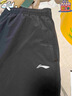 李宁运动裤速干裤男裤子休闲弹力舒适跑步透气健身长裤 【春夏款直筒】黑483-2 L (男175) 实拍图