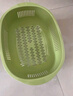 迪普尔 双层洗菜篮沥水篮镂空盆洗水果盆家用水果篮厨房洗菜盆绿色一套 实拍图