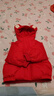英氏（YEEHOO）儿童加厚羽绒服外套冬季防寒小熊羽绒服中大童外套超韧绒 新年红 110 cm-充绒量62g 实拍图