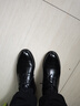 意尔康男鞋 皮鞋男真皮系带软皮英伦商务正装鞋男皮鞋婚庆办公鞋德比鞋 黑色（四季款） 38 实拍图