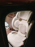 猫头鹰（SAVILE）3-12岁儿童安全座椅大童汽车加宽加高可折叠ISOFIX接口妙拓银白 实拍图