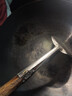 荣事达（Royalstar）章丘手工锻打铁锅老式炒锅圆底无涂层不粘炒菜锅燃气灶带盖32cm 实拍图