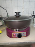 榜一鸣电炒锅不粘锅分体式凹面火锅家用蒸煮煎炸炖涮新款定时插电多功能炒菜专用一锅多用2100W大功率 铸铁款32cm不带笼 实拍图