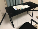 汤能优品电脑桌台式家用电竞游戏桌简约卧室书桌办公学习桌学生写字小桌子 单桌-耀黑140*60【C型加固钢架】 实拍图