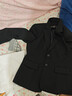 汐蔓娇职业装女装套装小西装外套女秋冬款职场面试正装时尚气质工作西服 华北仓直发(黑色西装+裤子+衬衫） 2XL 码(重120-130) 实拍图