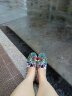 汤姆斯（Tt＆Mm）女鞋复古个性手绘涂鸦帆布鞋女韩版潮流休闲懒人一脚蹬玛丽布鞋 白色 36 实拍图