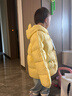 巴拉巴拉童装儿童羽绒服宝宝男女童2025冬装新款婴儿外套保暖上衣泡芙羽绒 黄色小南瓜31004-白鸭绒 120 （充绒量106g 适合5-6岁） 实拍图