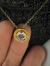 千叶珠宝泡泡黄金吊坠女 黄金镶嵌项链首饰新年礼物送老婆妈妈高级感 白色锆石吊坠/支持多退少补 金重约1.72g/含工费 实拍图