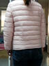 棉服女士内胆秋冬新款修身保暖圆领内穿小棉袄轻薄短款棉衣外套女 粉色 标准颜色 2XL 建议体重115-125斤 卡码拍大 实拍图