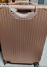 梵地亚行李箱男24英寸大容量拉杆箱飞机旅行箱包密码箱女皮箱子玫瑰金 实拍图