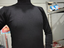 红蜻蜓（RED DRAGONFLY）毛衣男秋冬时尚舒适纯色中高领针织衫保暖修身毛线衫男装黑色L 实拍图
