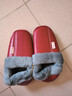 俞兆林（YUZHAOLIN）棉拖鞋女居家保暖棉鞋男pu防水包跟月子拖鞋 YS102 实拍图
