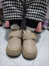 G.duck小黄鸭儿童雪地靴女宝宝保暖鞋2025新款冬季男童鞋大棉鞋加厚男孩 卡其色 22 鞋内长13.5cm 实拍图