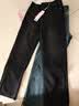 森马（Semir）牛仔裤女冬加绒做旧长裤女生保暖显腿长ins潮直筒裤103724124011 实拍图