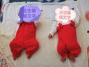 迪迪熊日记（DIDIXIONGRIJI）2件装婴儿衣服春秋0-3个月新生儿宝宝连体衣纯棉长袖空调房睡衣冬 (长袖四季款)公主猫咪+红色背带 59cm 实拍图
