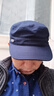 男士户外休闲棉质平顶帽气眼金属方标遮阳透气可调节鸭舌帽子 藏青色 可调节 实拍图