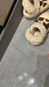 幸福玛丽（Cheerful Mario）奶牛儿童棉拖鞋防水男童秋冬室内家居鞋毛毛拖鞋包跟宝宝女孩冬季 实拍图