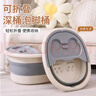 本迪泡脚桶带盖可折叠硅胶洗脚盆保温洗脚桶足浴盆泡小腿泡脚盆有盖 实拍图