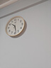 康巴丝（Compas）挂钟客厅 12英寸简约静音客厅石英钟表挂墙时钟 C2866 金色30.5cm 实拍图