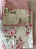 富安娜床上四件套 纯棉100%全棉床单被套单双人 花知晓 203*229cm 粉 实拍图