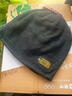 梧珑户外棉帽子男冬季保暖防寒跑步防风毛线抓绒大头围针织潮流双面帽 黑色+灰色(双面可戴) 实拍图