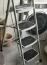 奥鹏 梯子家用四步折叠梯子加厚钢管铁梯宽踏板人字梯单侧工程梯 实拍图