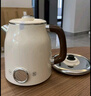 美的（Midea）艺术家电热水壶  烧水壶自动断电保温一体  1.6L大容量电热水壶 316L不锈钢恒温壶 精准控温 63-Q 实拍图