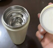 丽贝德智能指纹解锁保温杯识别开启锁温保冷316不锈钢指纹 朱鹭白 500ML 实拍图