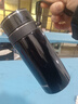 316不锈钢保温杯男女户外便携大容量泡茶水杯子商务提绳车载水壶 黑色800ml 实拍图