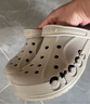 CROCS卡骆驰洞洞鞋贝雅男鞋女鞋轻便耐磨一脚蹬拖鞋休闲鞋|10126 卵石色-2V3 37 /38(230mm) 实拍图