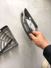 慕尼卫生间三角架304不锈钢免打孔浴室置物架壁挂角篮淋浴房转角收纳 加厚【枪灰】置物角架(双层)带钩 实拍图