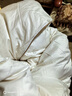 斯诺曼高档100支进口95%白鹅绒被羽绒被芯保暖冬被子1.5*2.1m充720g卡其 实拍图