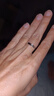 ALLOVE纯银情侣戒指一对男女款求婚对戒银戒生日礼物送男女朋友老婆结婚 实拍图