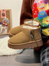 回力女鞋棉鞋女冬季加绒加厚皮毛一体面包鞋保暖外穿厚底雪地靴女 卡其色|0996 37 实拍图