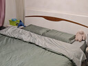 京东京造 60支长绒棉植素超柔贡缎 A类纯棉床单被套床上四件套 1.8米床 茶果绿 实拍图