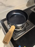 臻三环 正宗章丘手工铁锅物理不粘锅燃气灶适用热油小锅平底煎蛋小煎锅 烤蓝 18cm 实拍图