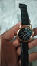 【网红爆款】商务腕表石英运动表休闲皮带男女手表 黑色 实拍图