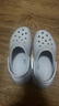 卡骆驰（CROCS）檀健次同款经典泡芙洞洞鞋百舒适男沙滩鞋女鞋休闲鞋|207521 霜紫色-5BO 37 (230mm) 38 实拍图