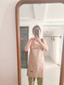 光多拉防水围裙厨房防油污家用做饭无袖工作服男士女士通用家务清洁粉色 实拍图
